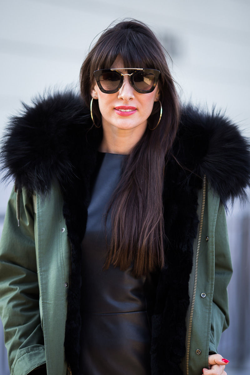 Black fur trim for hood Clearance