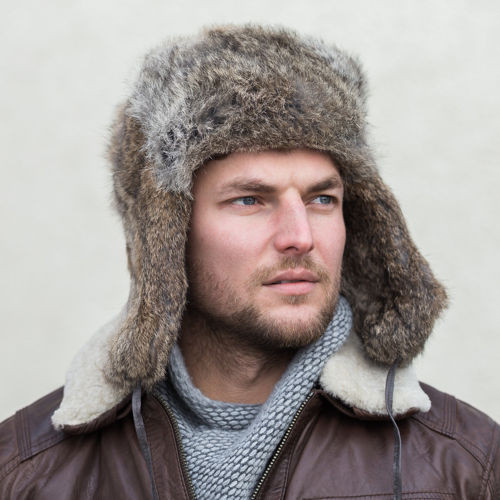 mens designer trapper hat