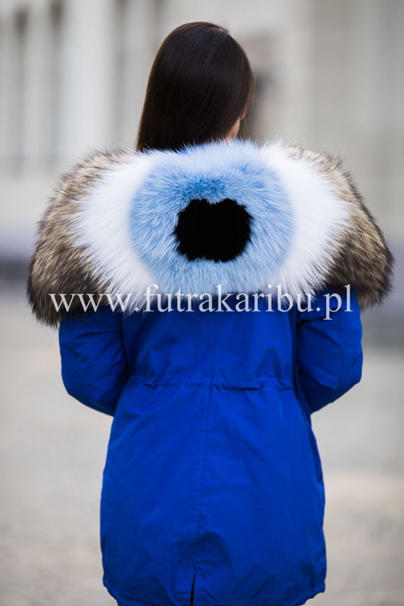  Customized Natural Fox Fur Collar For Hood 