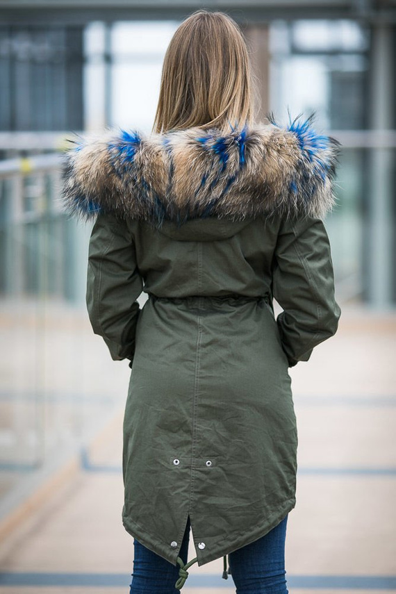 Customized Raccoon Fur Collar For Hood 