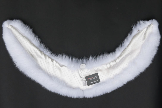 Customized Natural Fox Fur Collar For Hood 