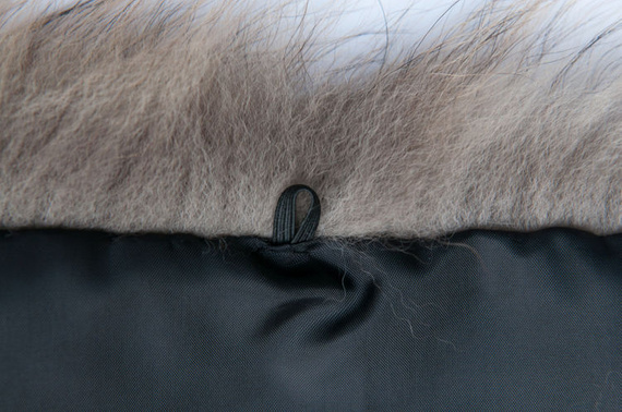 Genuine Raccoon Dog Fur Hood Band